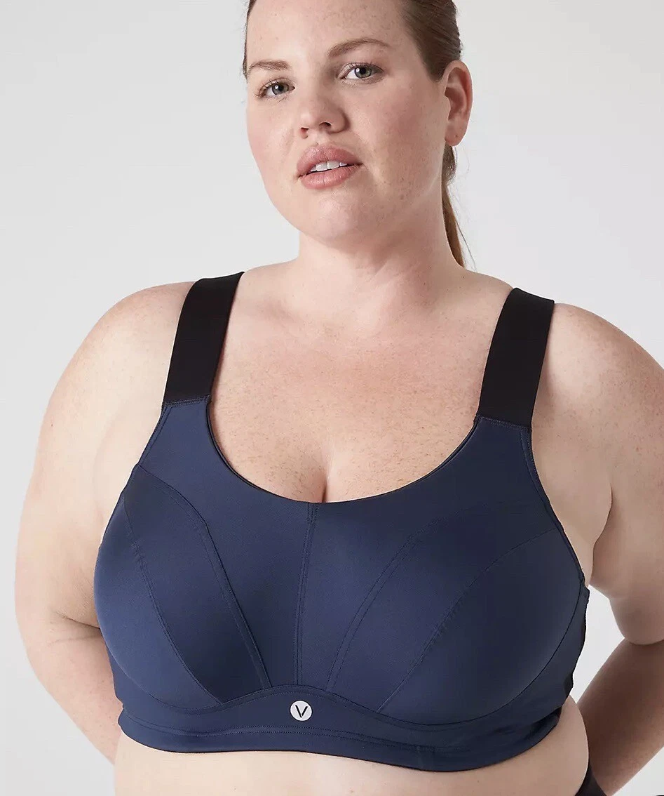 LIVI High-Impact Wicking Max Support Sports Bra 42DD Navy Blue