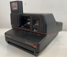 Vintage Polaroid Impulse SE AutoFocus Red Stripe Instant Film Photo Camera