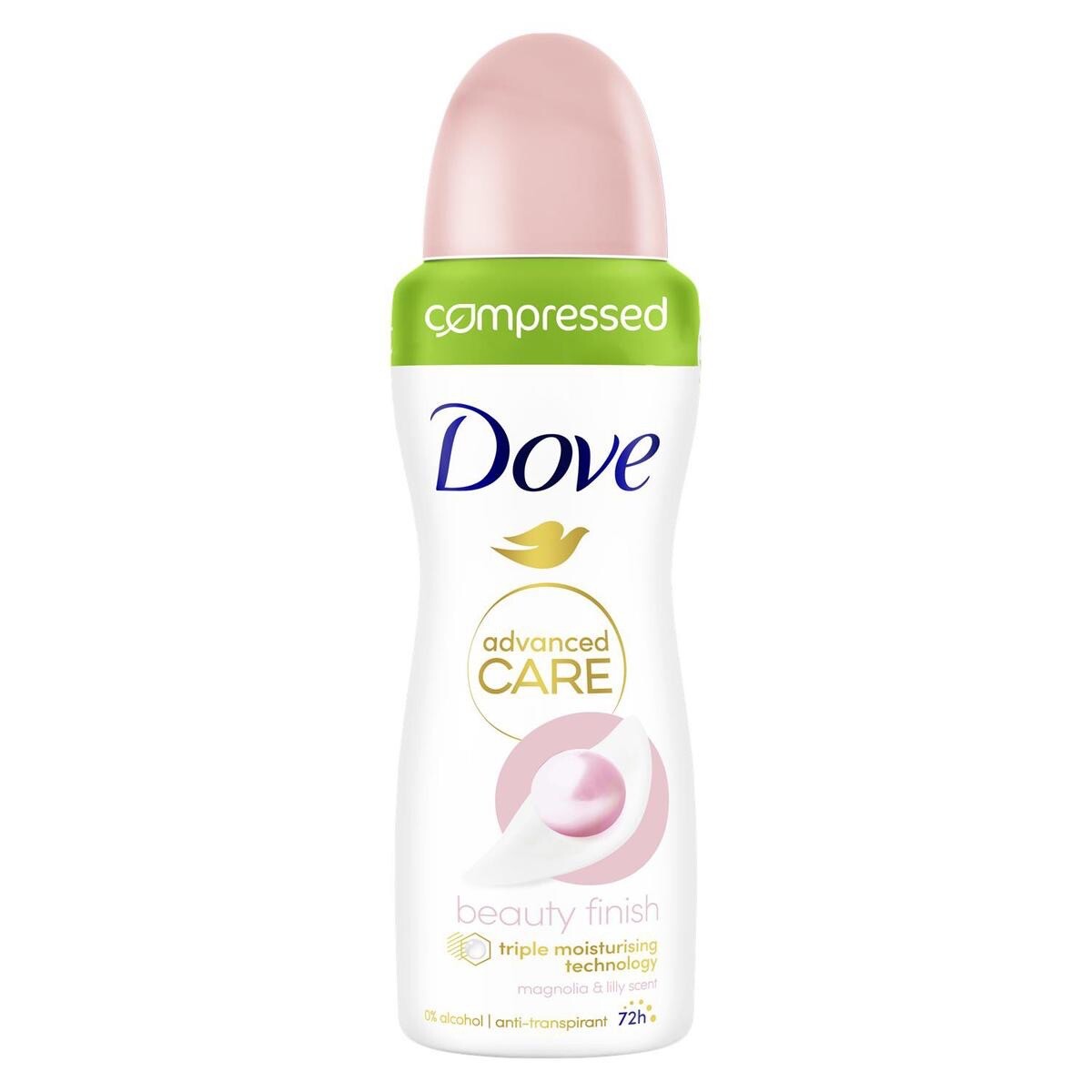 Lot de 3 déodorants DOVE format compressé 100ml beauty finish advanced care