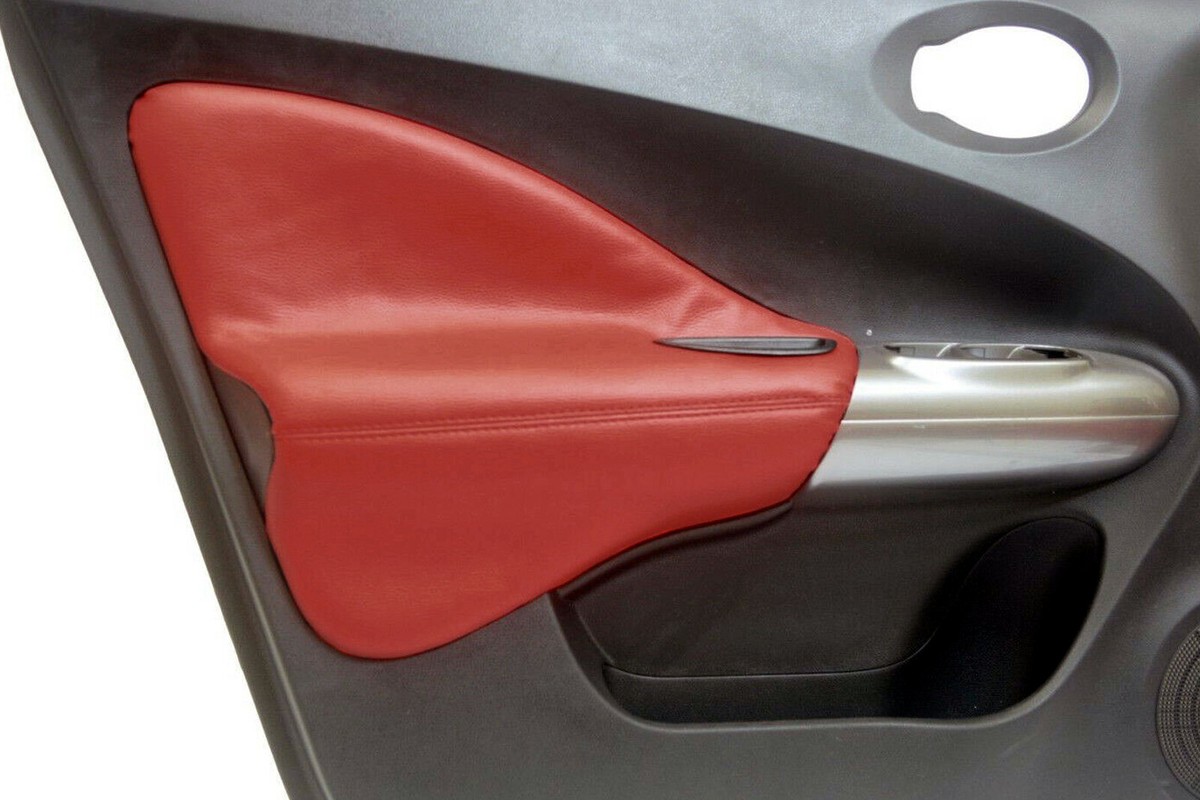 nikosukisuki Fits 2011-2017 Nissan Juke PVC Synthetic Leather Insert Door Panel