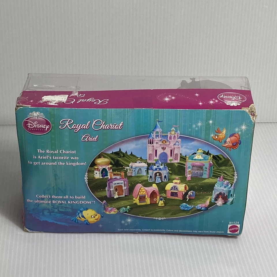 Carro Real Para Ariel Disney Princesa Reino Delfín con Juguete Cangrejo Sebastián Foto 2 de 4