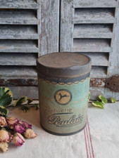 ANCIENNE BOITE EN TOLE PUBLICITAIRE CHOCOLAT POULAIN CONFISERIE
