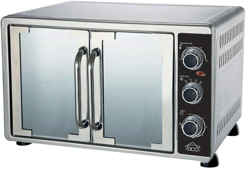 Forno elettrico ventilato, doppia porta, capacità 58 litri, in acciaio  inossidab | eBay