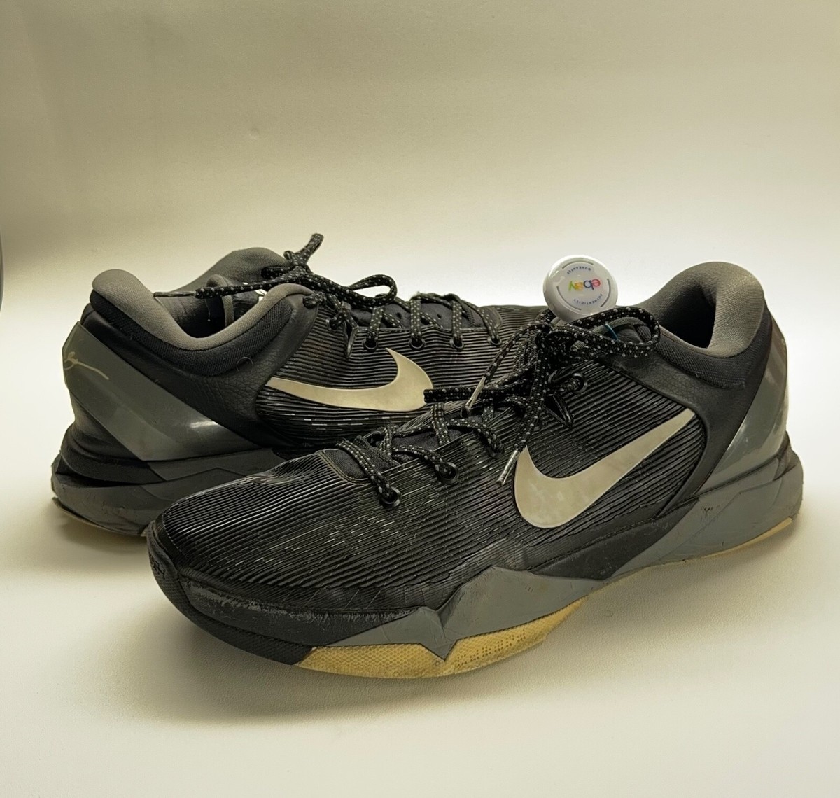 Size 13 - Nike Zoom Kobe 7 System Black Wolf Grey for sale online