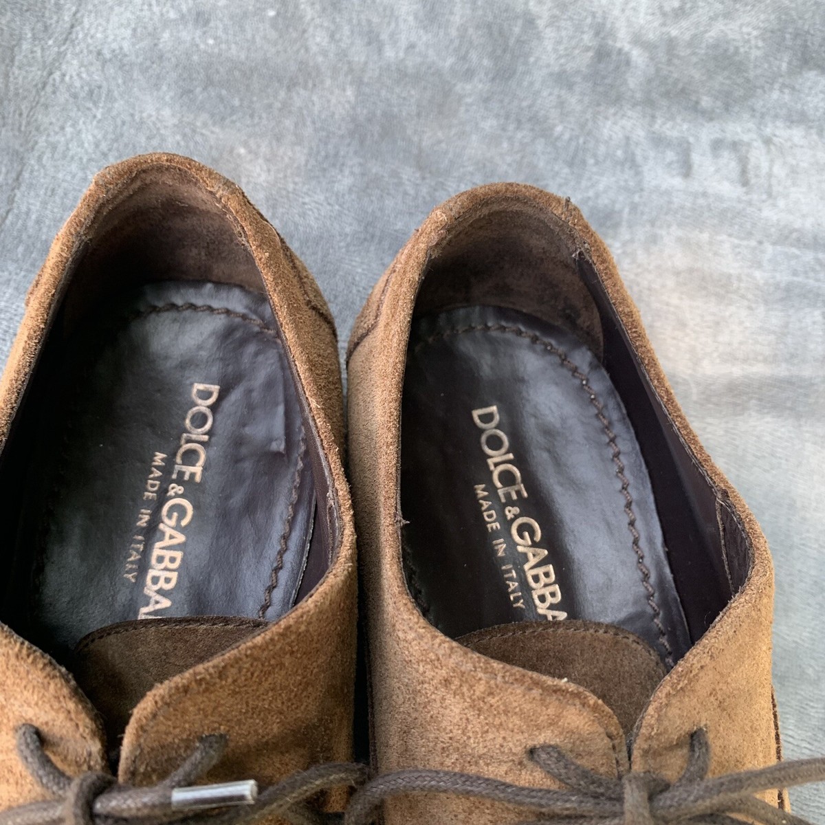 Dolce & Gabbana Nubuck Leather Ethnic Gaelic Gatsby Cap Toe Derby Oxford Sz 8.5 Dolce & Gabbana  main image 4