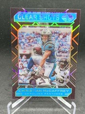2020 Panini Illusions Clear Shot CHRISTIAN MCCAFFREY Light Blue /299 #8 !READ!