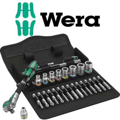 Wera 8100 SA6 Zyklop Speed Multi-function 1/4'' Ratchet & Socket Set Metric 28Pc