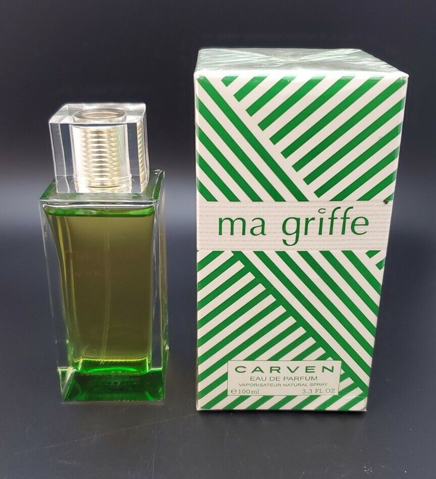 RARE VINTAGE NEW MA GRIFFE BY CARVEN PARFUM DE TOILETTE 3.3 OZ 100 ML WITH  BOX