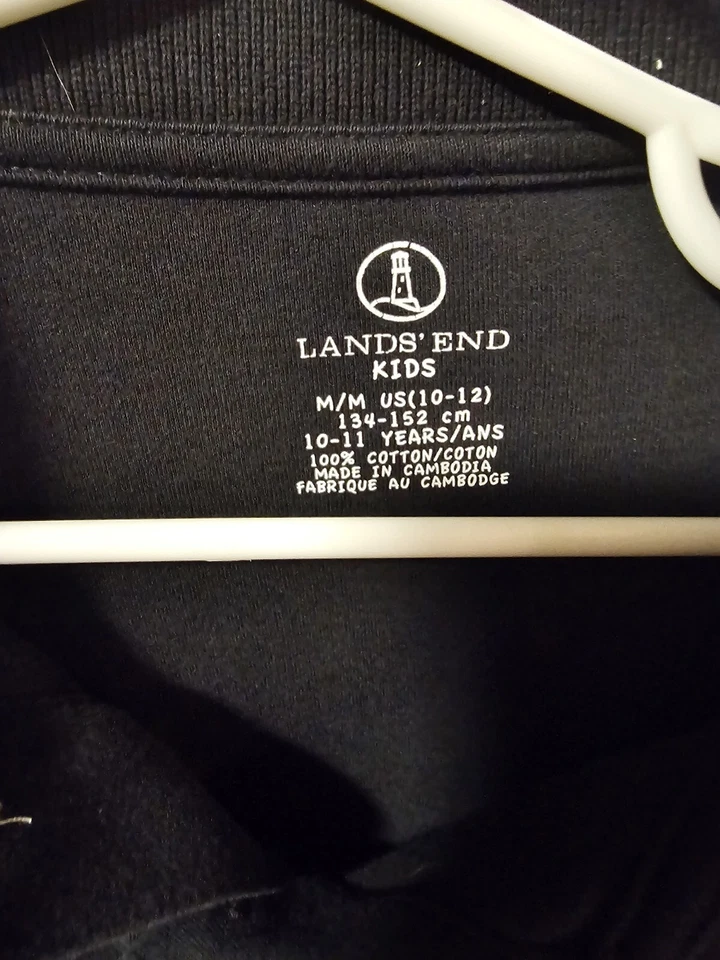 Девочка длинным рукавом земли конец черная рубашка-поло - школьная форма - Изображение 2 из 2