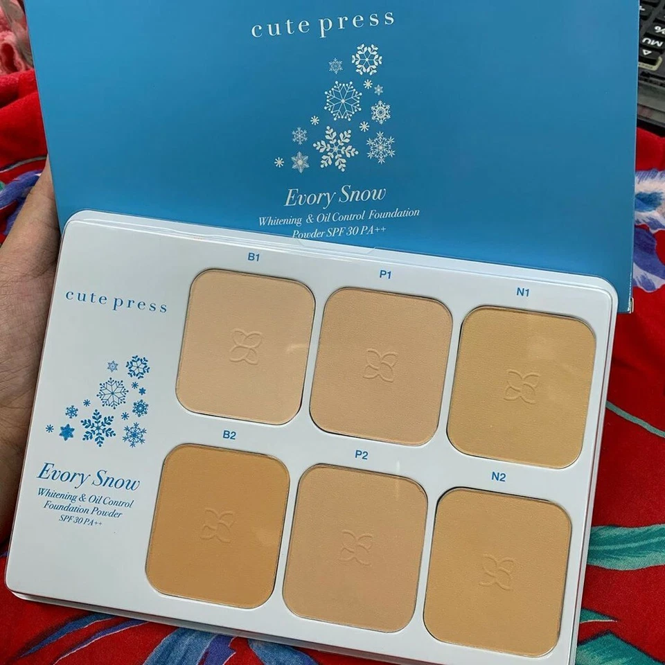 12 g Cute Press Evory Snow Whitening Oil Control Foundation Powder SPF30 PA++ - Image 4 of 4