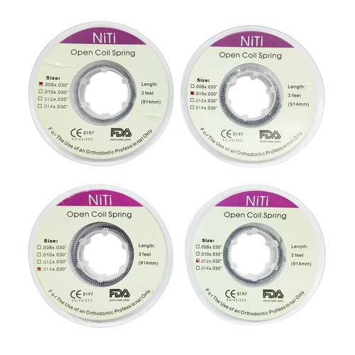 Dental Orthodontic Niti Open Coil Spring Spool .008/010/012/014 Inch 914mm - Afbeelding 3 van 19