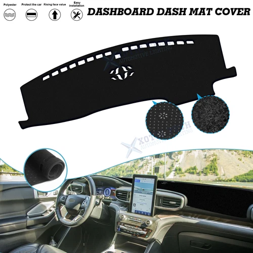 1Pc Dash Board Cover Mat Carpet Anti-Scratch Guard Fit Ford Explorer 2020-26
