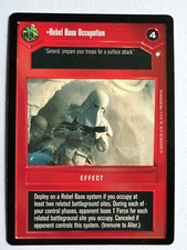Rebel Base Occupation Special Edition SE Star Wars CCG SWCCG LP/NM
