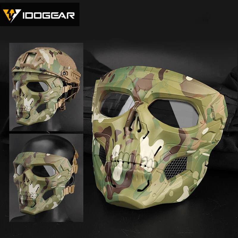IDOGEAR Tactical Ful Face Mask Skull Mask Cosplay Protective Scary Devil Hunting - Image 2 of 4