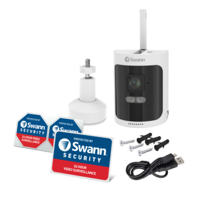 Swann SWNVW-600CMB Quad HD drahtlose wiederaufladbare Audio-CCTV-Kamera AllSecure-Kit