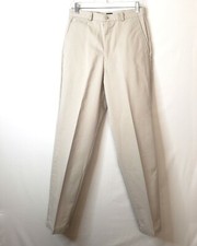 Dockers Khaki Classic Flat Front Stretch Pants EUC 10/32