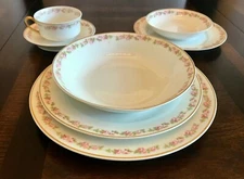 M. Redon/PL Limoges 7-Piece Place Setting plus 1 Dinner Plate & 2 Soup Bowls