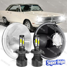 2pcs 7 Inch Round Led Headlight Hilo For Dodge Dart 1968 1969 1970 1971 1973-74