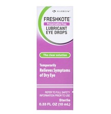 Freshkote Preservative-Free Lubricant Eye Drops Dry Eyes, 0.33 Oz. - Exp 05/2027