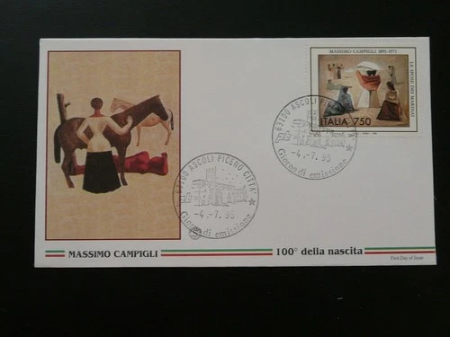 modern art Massimo Campigli  FDC Italy 1995