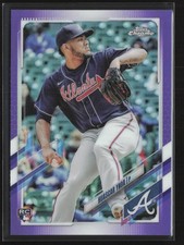 2021 Topps Chrome Update #USC56 Huascar Ynoa Purple Refractor Braves Rookie