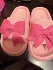 jane marie shoes 13 girls pink bow slides