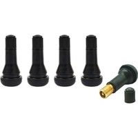 Gummiventil Reifen, Autoventil, Gummi Ventile TR413, Schwarz, 5 StüCk