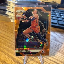 2024 Panini Prizm WNBA - Orange Ice Prizm #57 Tiffany Mitchell