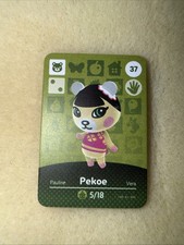 Pekoe Animal Crossing Amiibo NFC Card New Horizons Homemade Scannable NEW