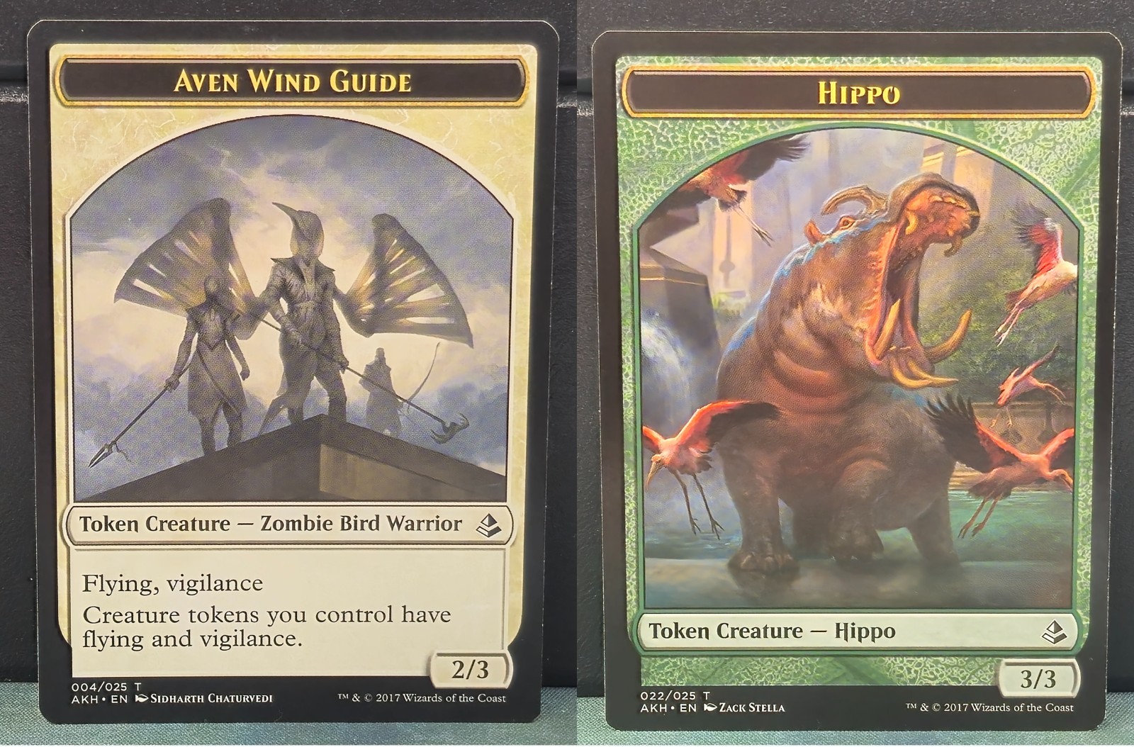 Aven Wind Guide 004/025 Hippo 022/025 Token Amonkhet Card Game Near Mint MTG TCG