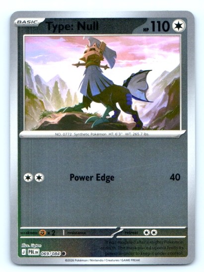 Type: Null 069/084 ~ Common Reverse Holo English Near Mint