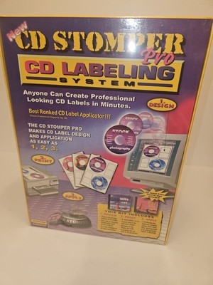 Vintage 1999 CD Stomper Pro CD/DVD Labeling System, NEW  and Sealed