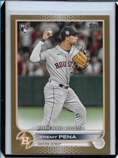 2022 Topps Update Gold #US276 JEREMY PENA - Rookie Debut/Rookie Card (1577/2022). rookie card picture