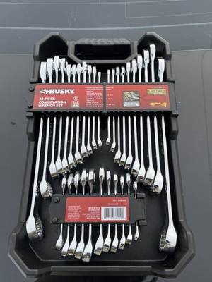 #ad #ad Husky SAE and Metric Combination Wrench Set with Tray 32 Piece $44.99