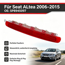 Rot 5P8945097 Dritte Bremsleuchte Bremslicht Rückleuchte Für Seat ALtea 06-15 DE