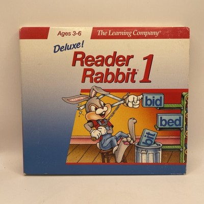 Deluxe! Reader Rabbit 1 PC CD-ROM (1994) The Learning Company Bildung SoftKey