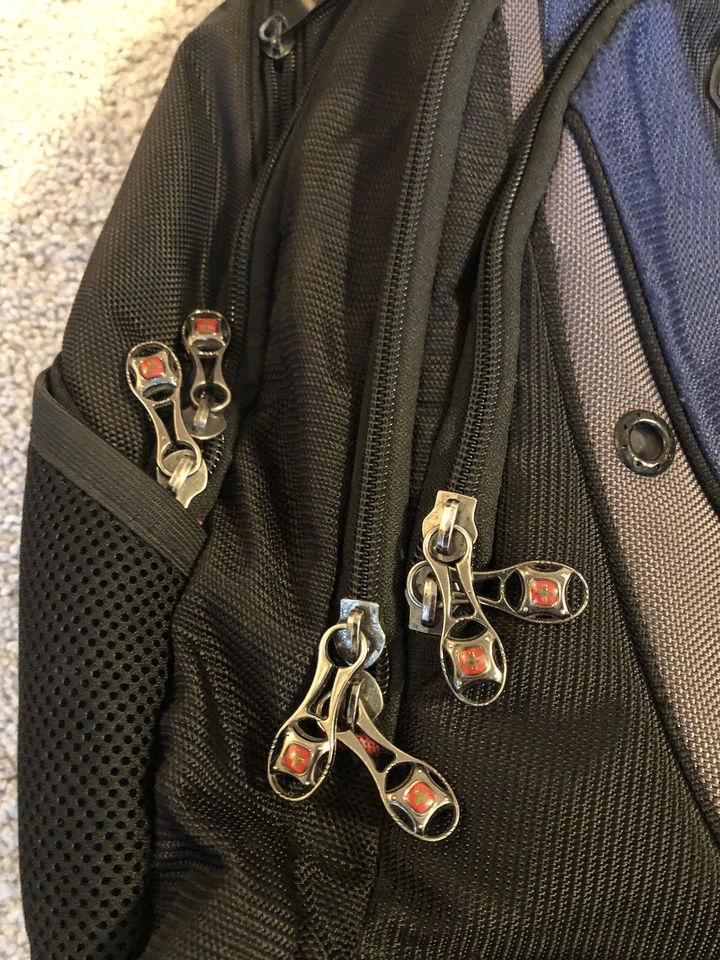 SwissGear Wenger 减震笔记本电脑背包黑色海军蓝企业包 — 第 4/4 张图片