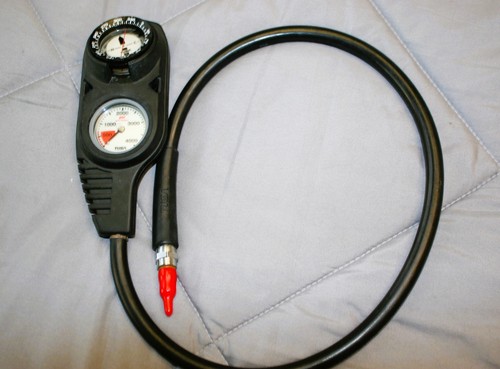 Tusa scuba diving 2 gauge console SPG / Compass No depth gauge