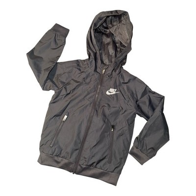   Nike Unisex Youth Kids Zip Up Windbreaker Hoody Jacket Size 4 / XS  