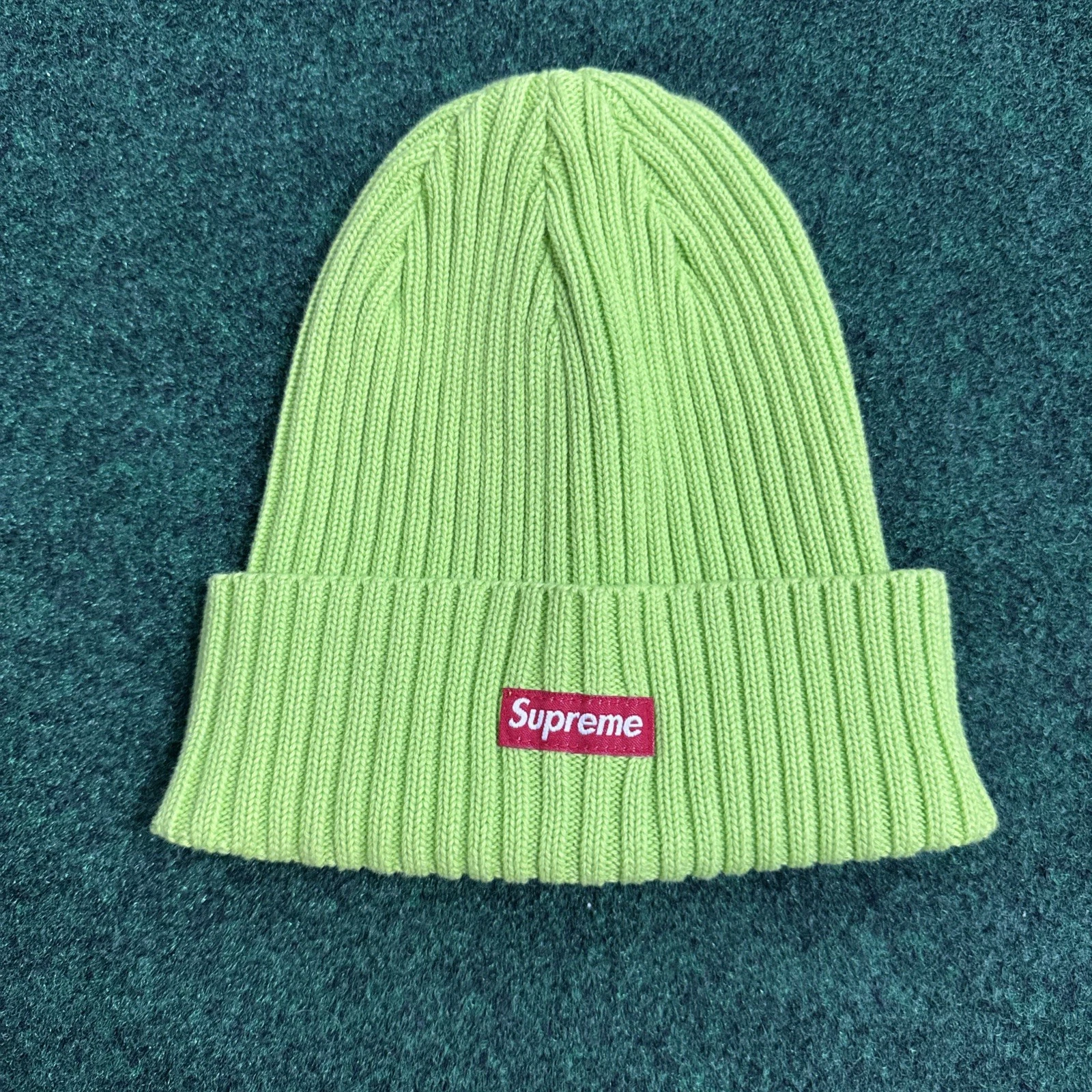 Bonnet Supreme overdyed acide vert lime néon taille unique