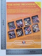 Home Organizers For Commodore 64 Vintage Software Print Advertisement