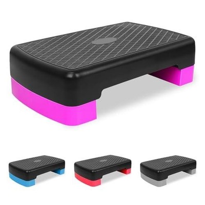 MIIUDGIG 18'' Adjustable Aerobic Step Platform, Adjustable Fitness 4-6in Exercis