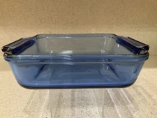 Anchor Ovenware Cobalt Blue 8x8x2.25 Inch Square Baking Dish #1035 2 Qt.