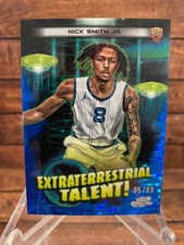 2024 Topps Chrome Cosmic #Et-25 Nick Smith Jr Extraterrestrial Talent RC Blue/99
