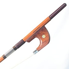 ARTIGIANOVIOLIN Snakewood Frog Pernambuco Double Bass Bow Horn Bow German Style