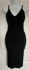 Women’s Story On Black Bodycon Dress Knee Length Brand New With Tags 