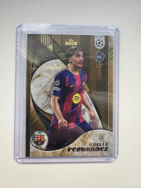 Guille Fernandez 1/1!! Topps Deco 2025/2026 Rookie!! Gem mint 1/1 card!