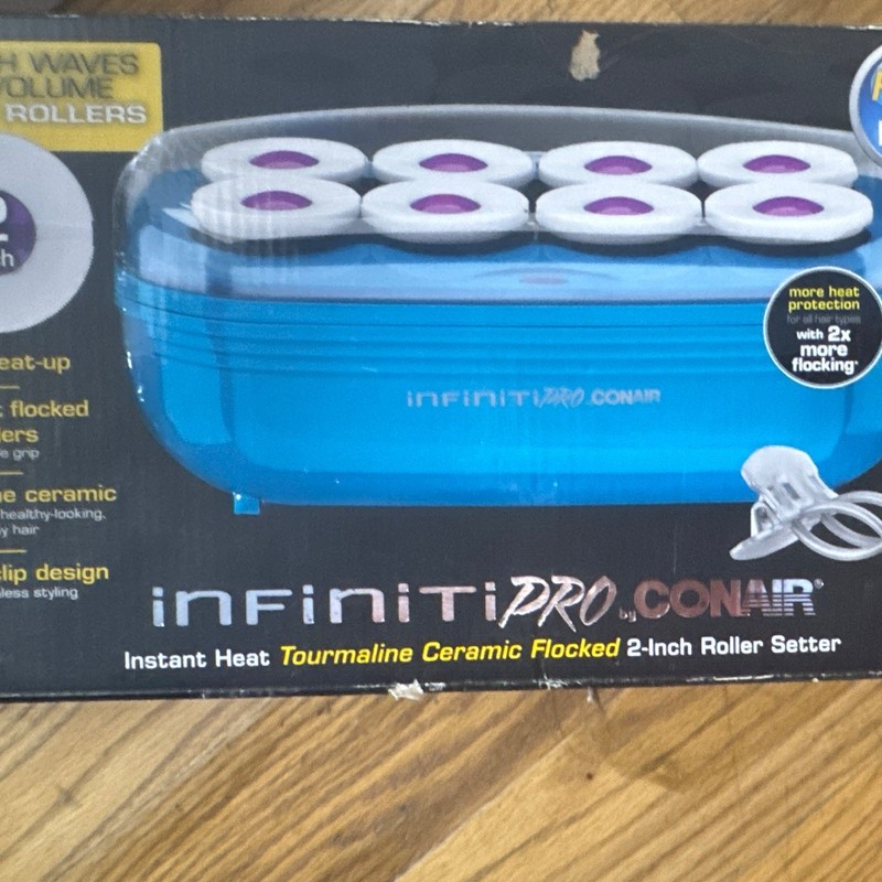 Conair InfinitiPRO 2" Hot Rollers, Instant Heat Tourmaline Ceramic Used Once