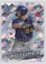 2021 Bowman Chrome 40-Man Futures Atomic Refractor 91/150 Hedbert Perez 04at