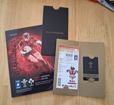 Wales v Ireland Six Nations 2015 Matchday Hospitality Pack Very Good Condition.